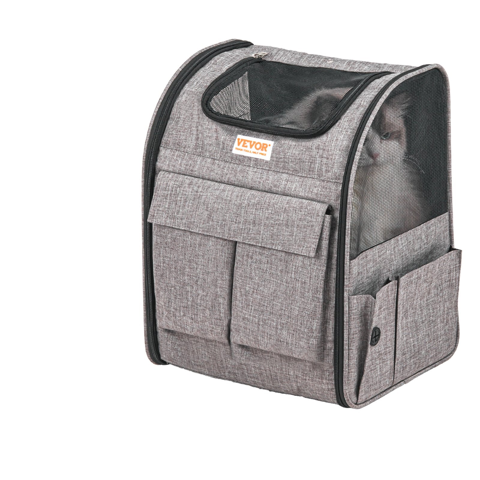Cat Carrier with Wheels, Rolling Pet Carrier with Telescopic Handle